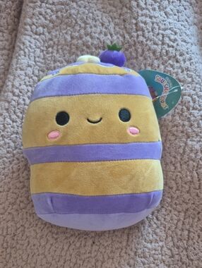 Squishmallows Pancakes Plush - Yellow & Purple Kids Toy